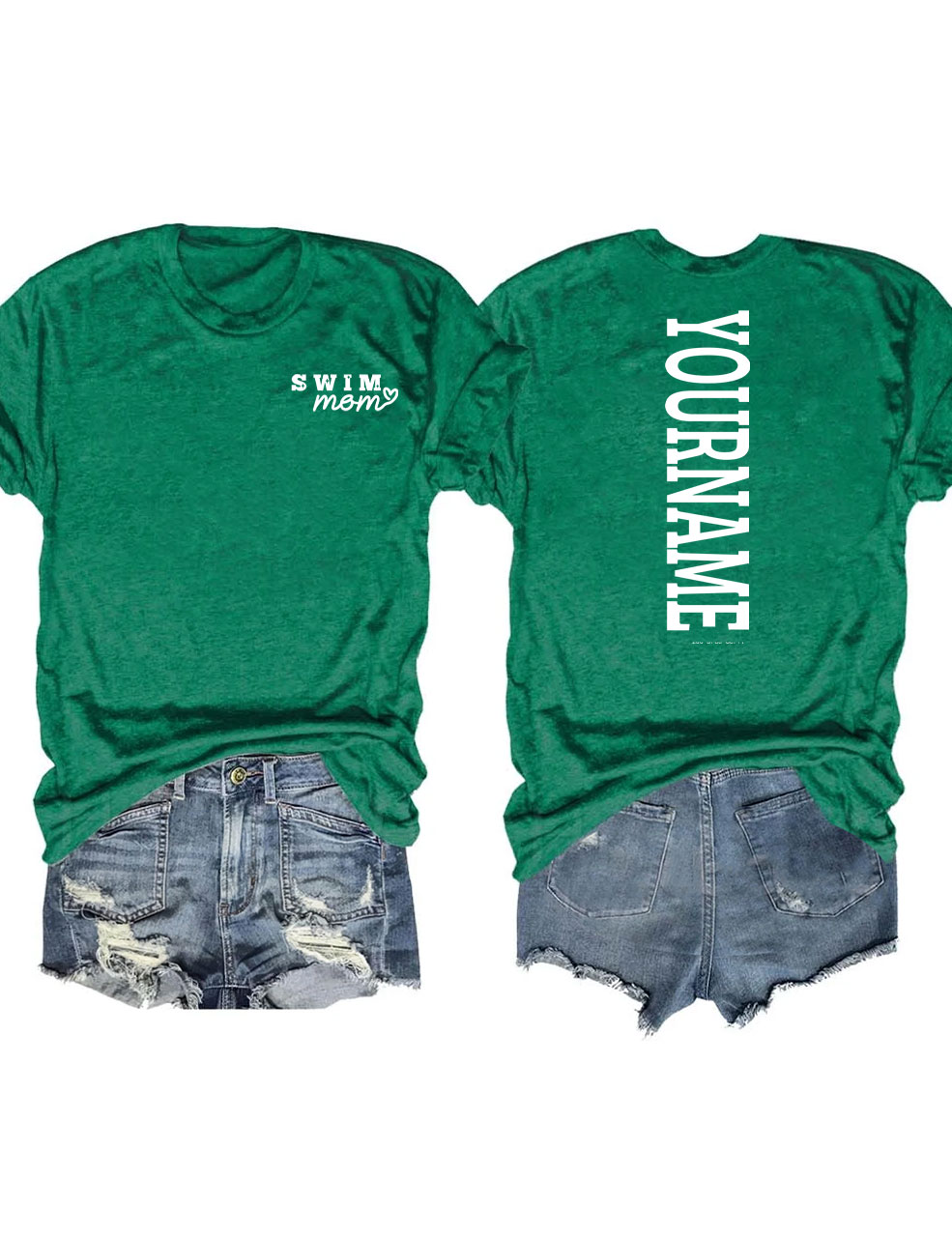 Custom Swim Mom T-shirt