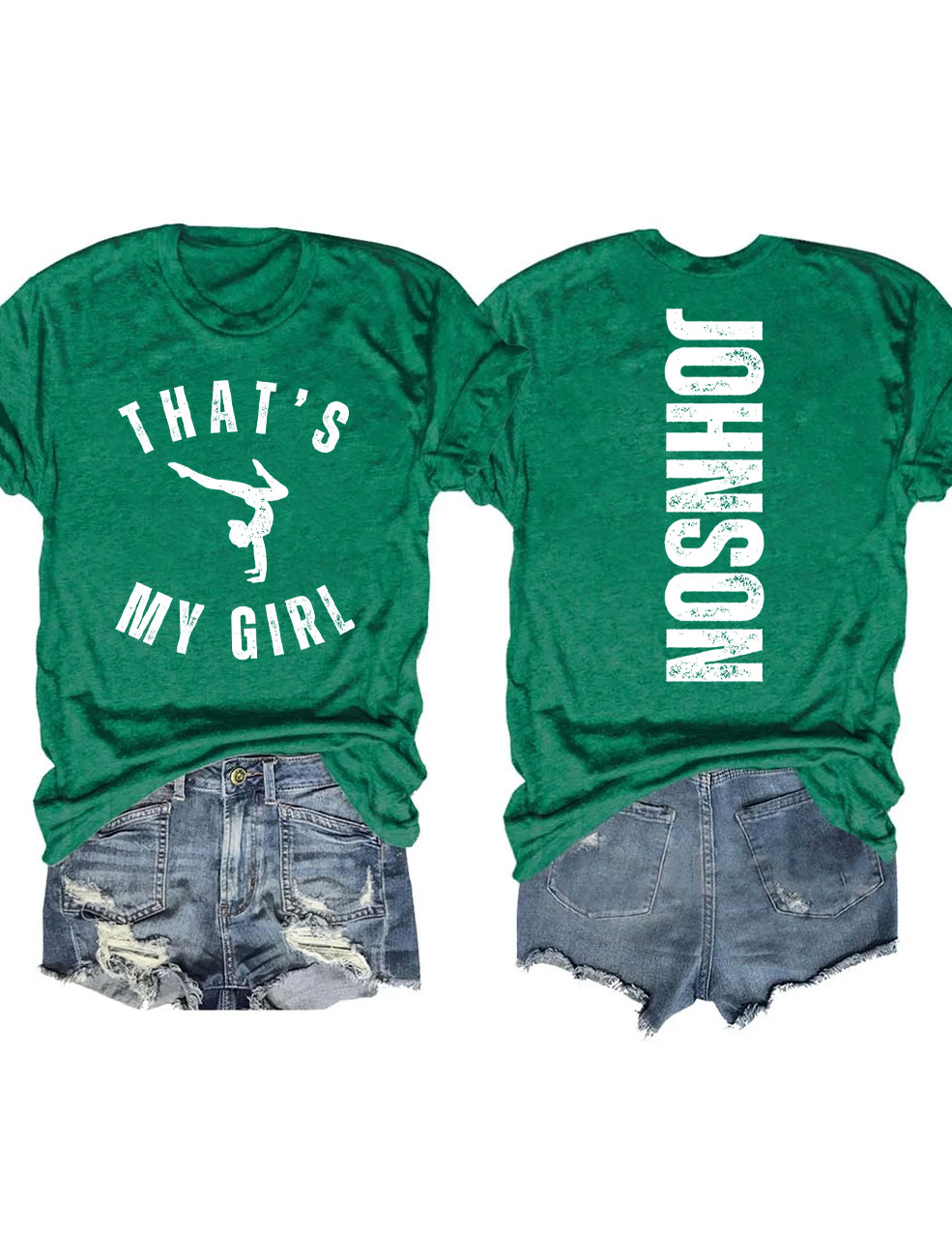 Custom That's My Girl Gymnastics Mom T-shirt