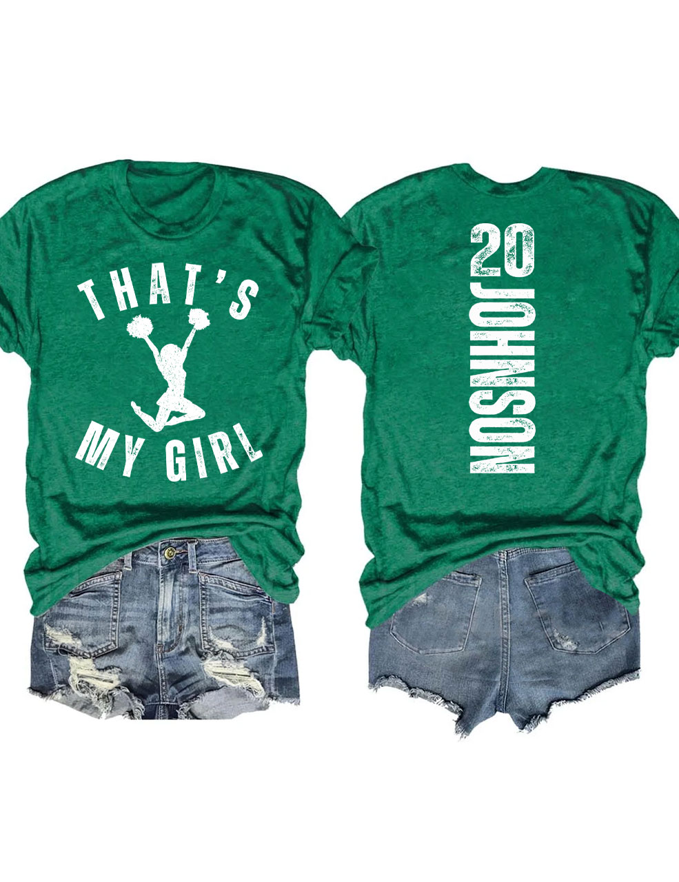 Custom That's My Girl Cheer Mom T-shirt