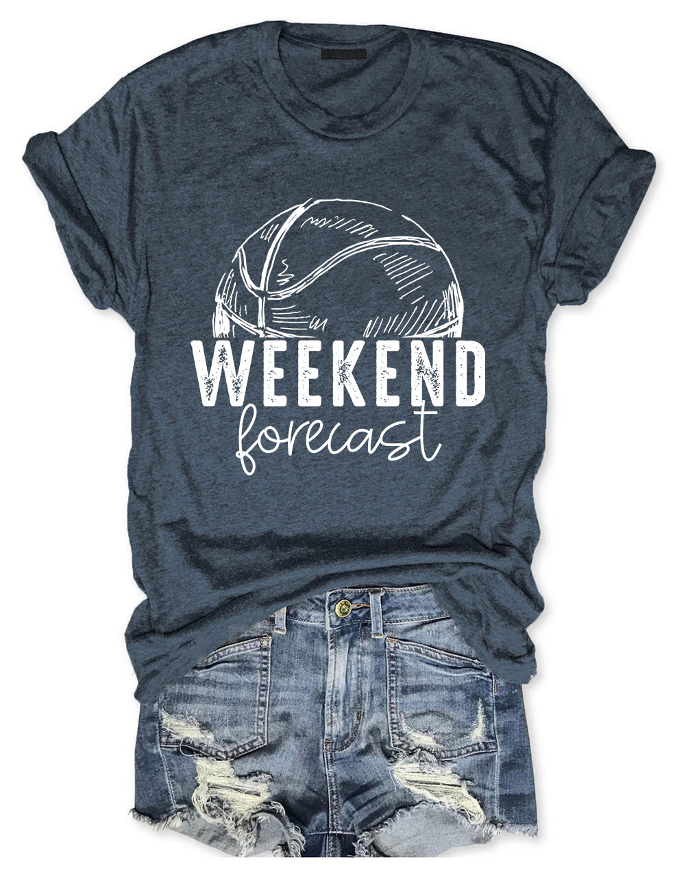 Weekend Forecast Basketball T-shirt