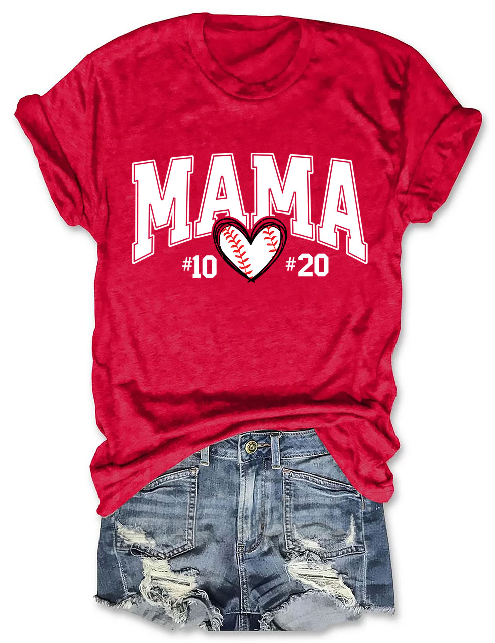 Custom Baseball Mom T-Shirt