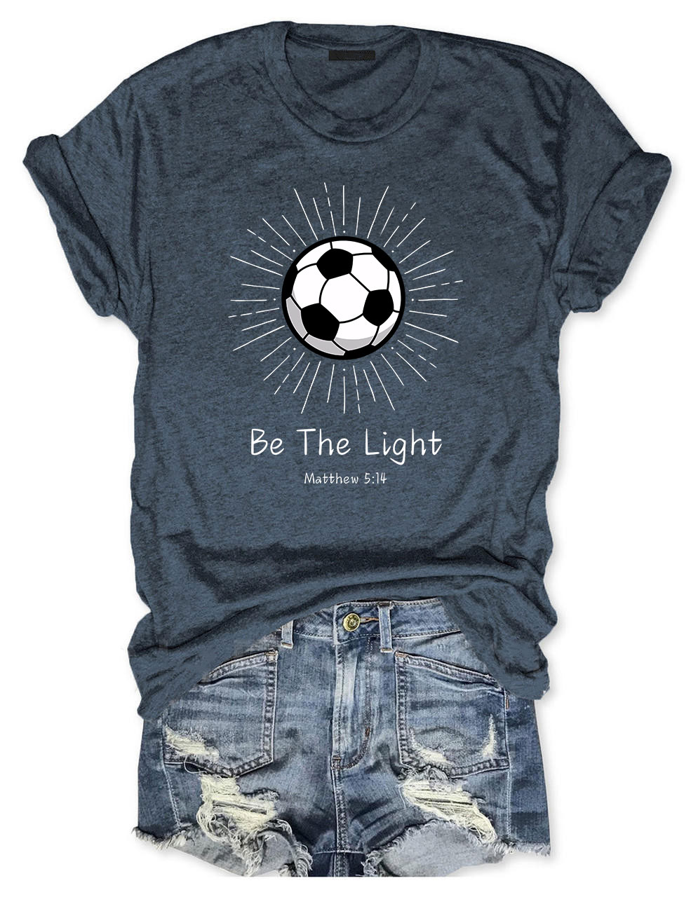 Be The Light Football T-shirt