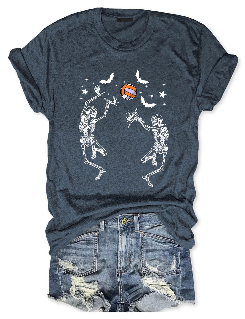 [ͼƬ] Dancing Skeletons Funny Halloween Volleyball T-shirt