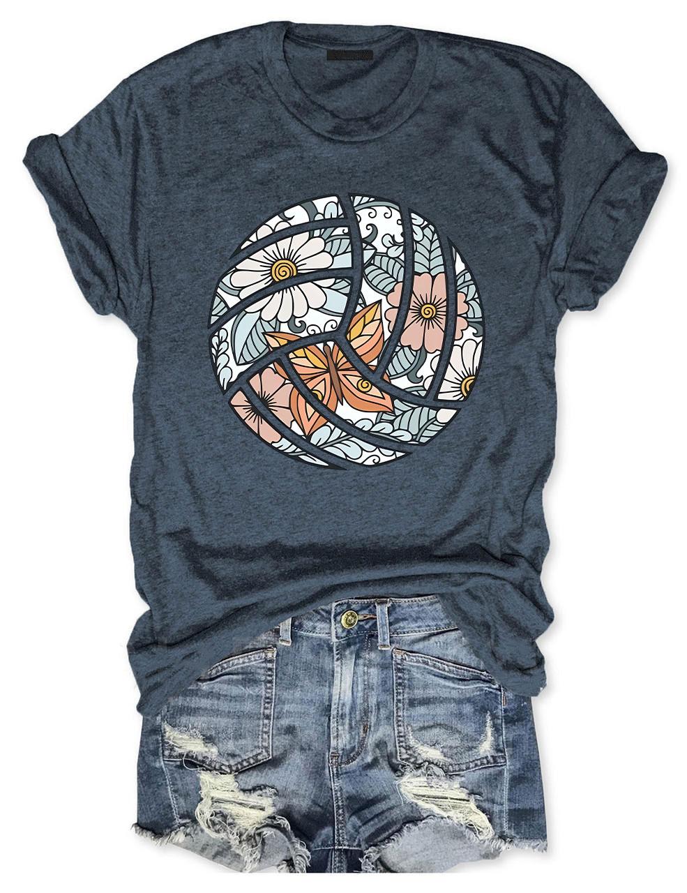 Floral Volleyball T-shirt