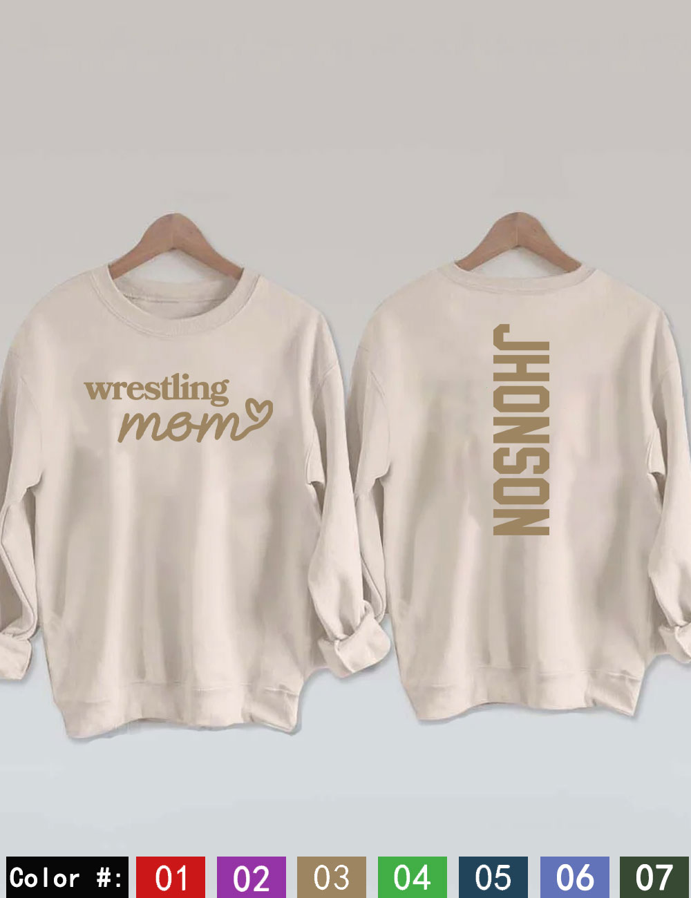 Custom Wrestling Mom Sweatshirt