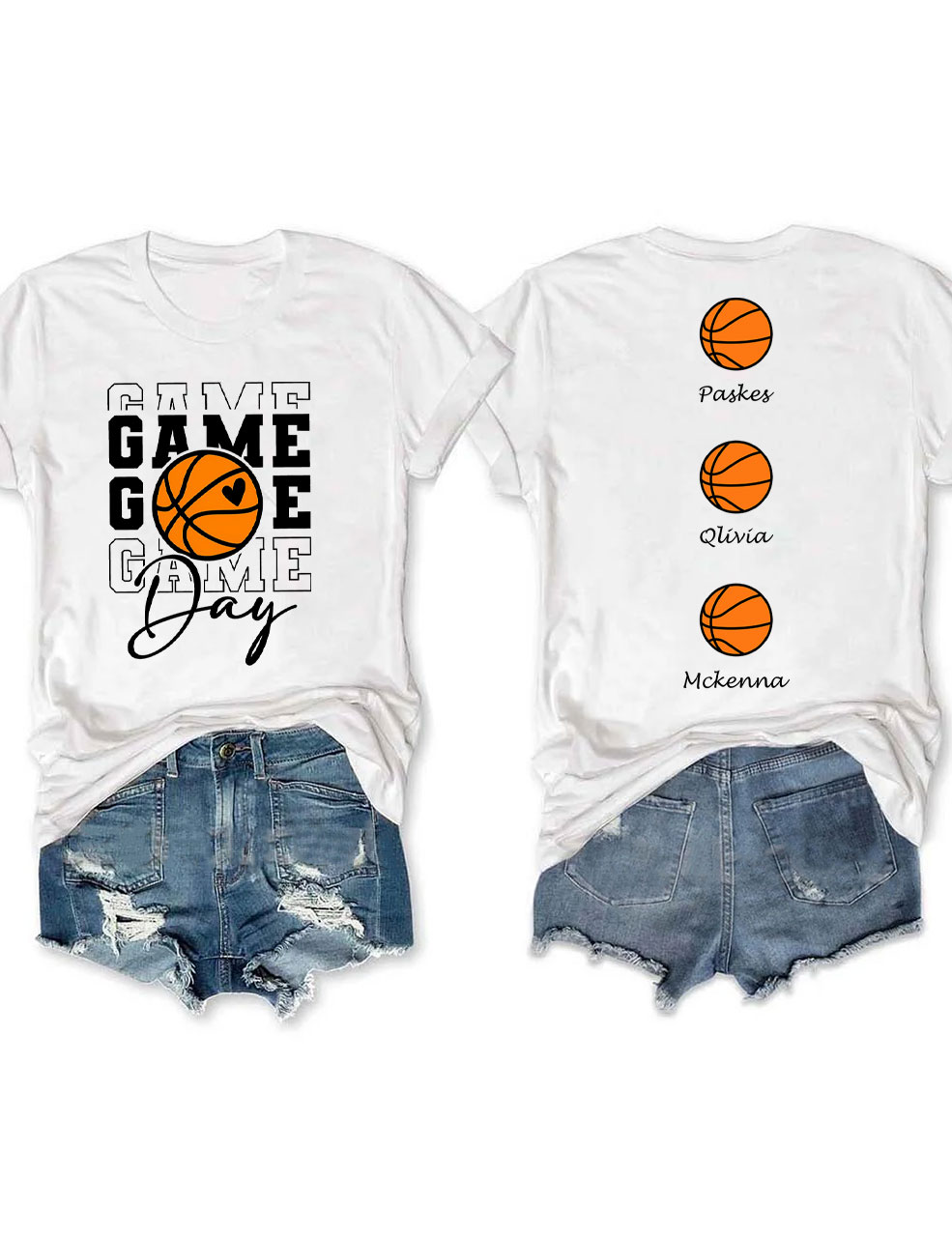 Custom Basketball Game Day T-shirt