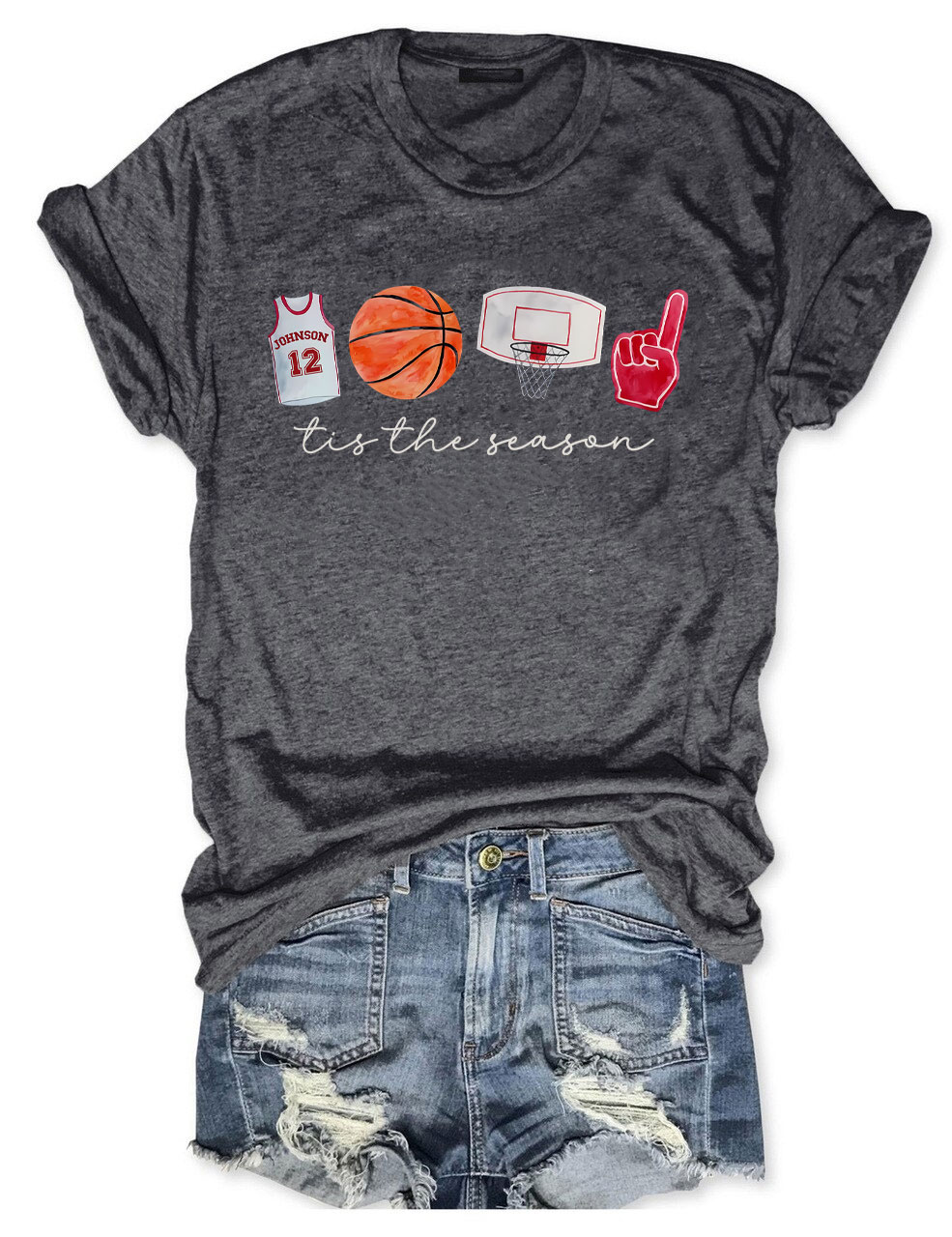 Custom Basketball Tis the Season T-shirt