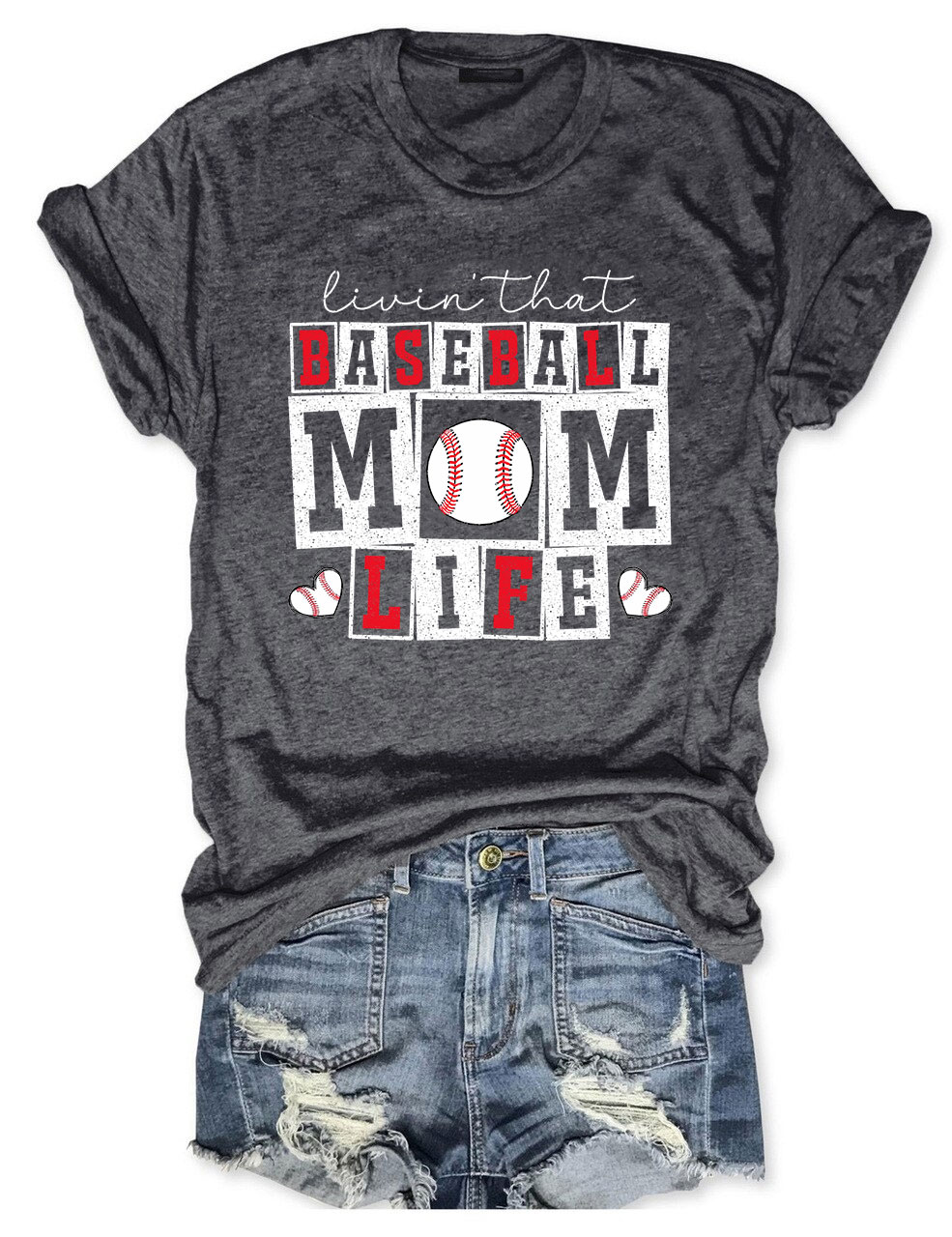 Baseball Mom Life T-shirt