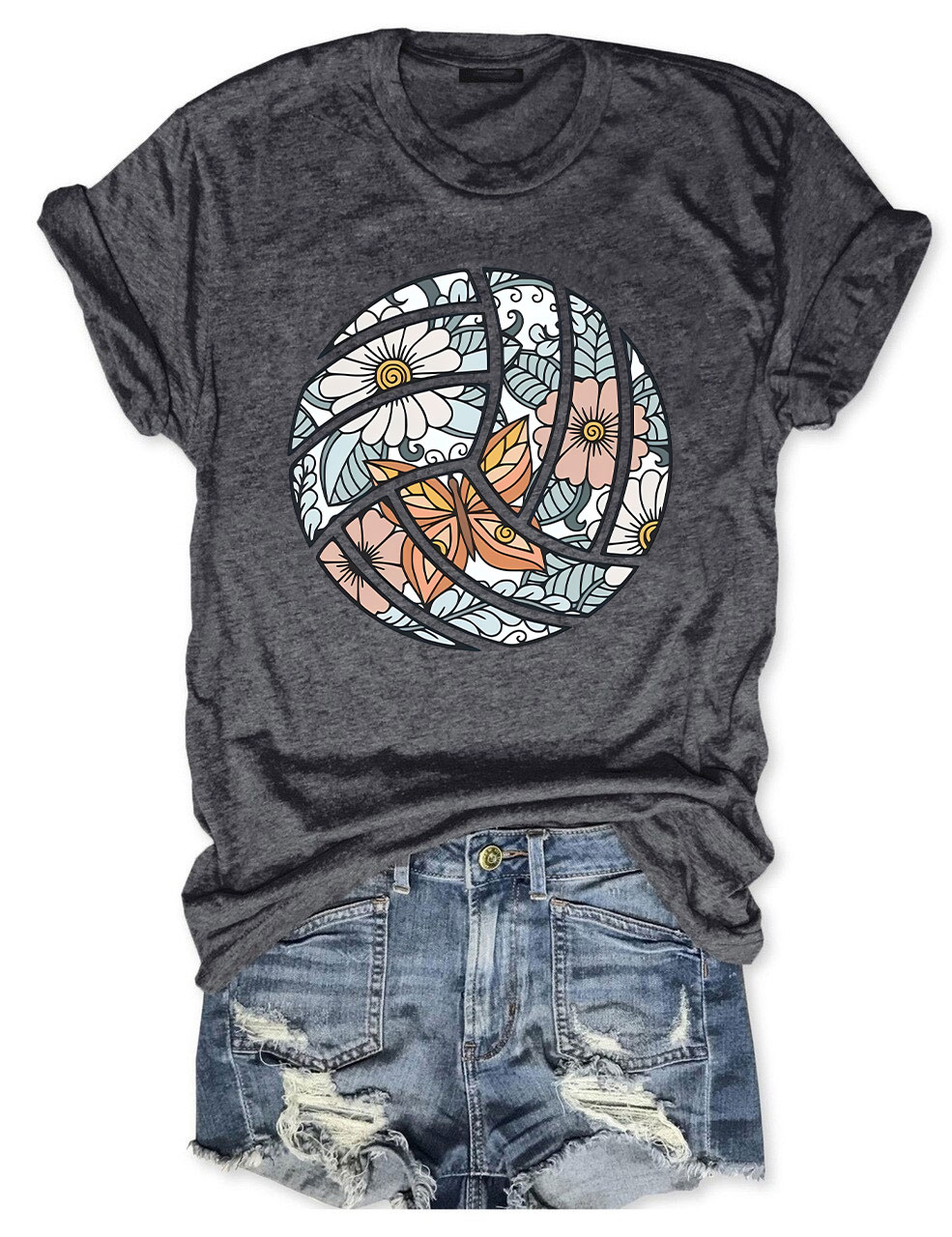 Floral Volleyball T-shirt