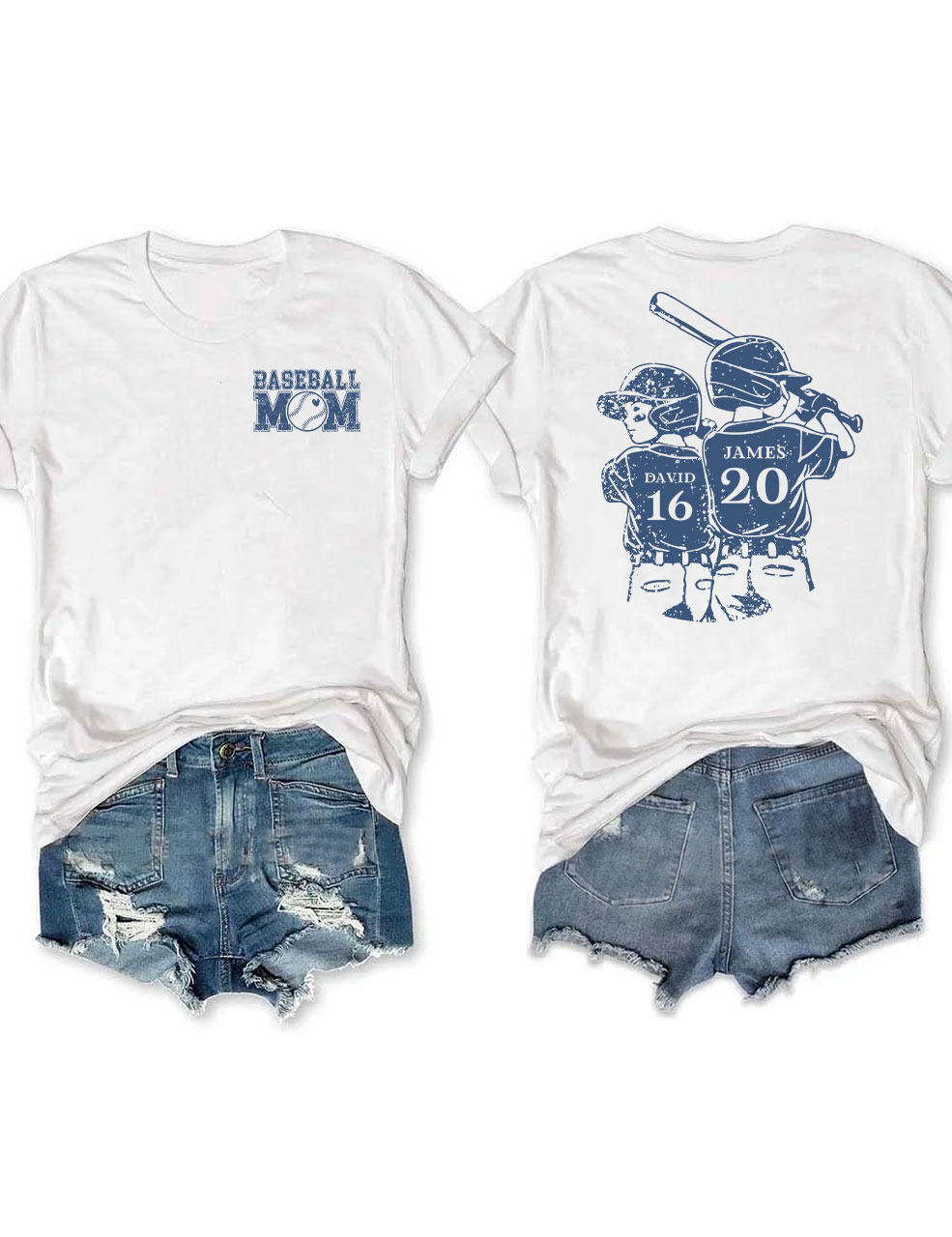 Custom Baseball Mom T-Shirt