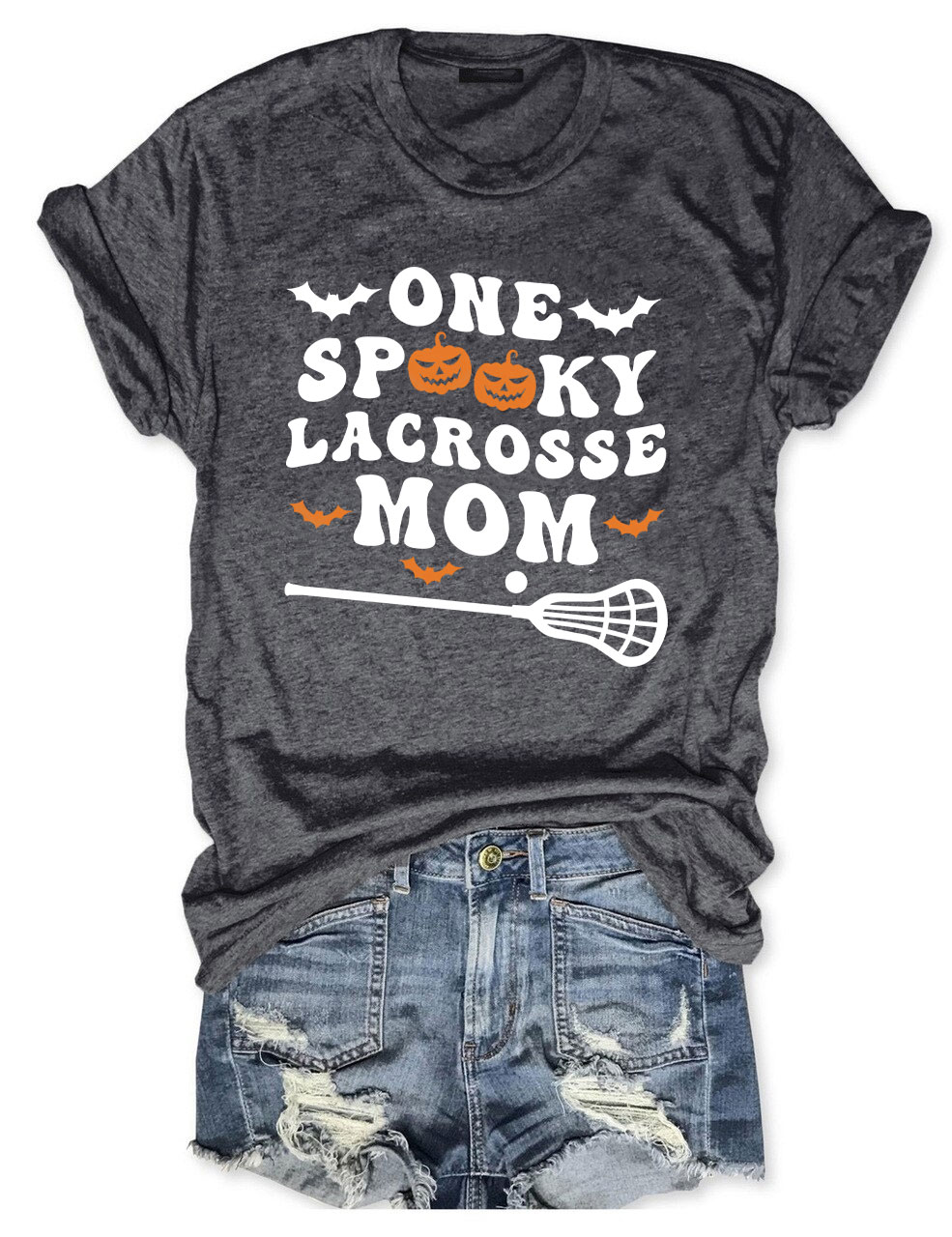 One Spooky Lacrosse Mom Funny T-shirt