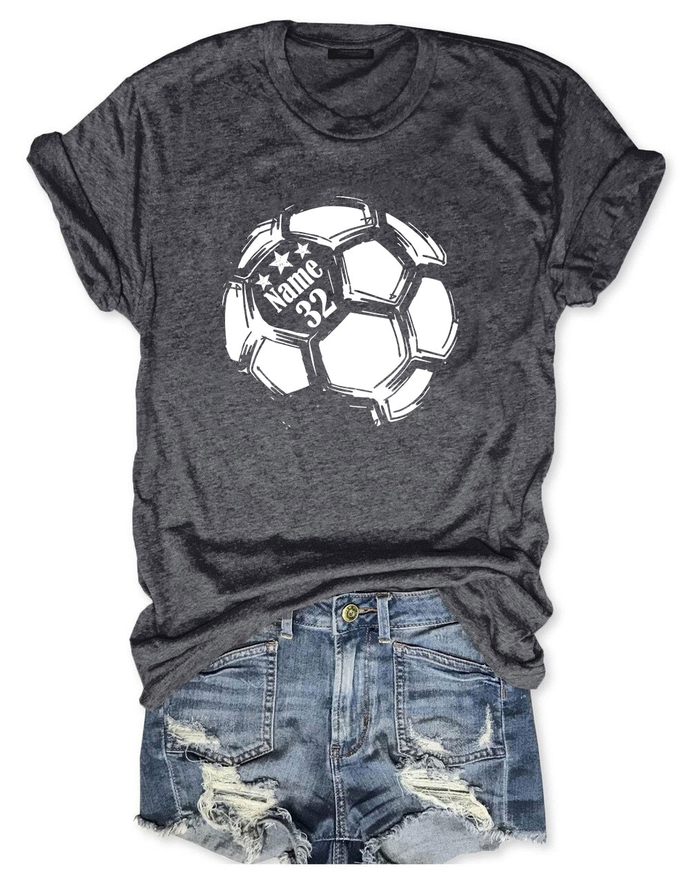 Custom  Soccer Ball Funny T-shirt