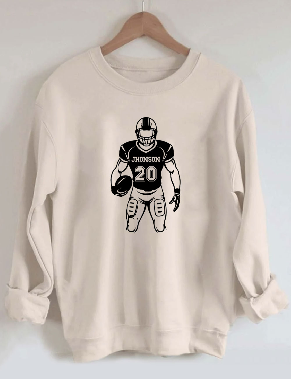Custom Football Player Sweatshirt