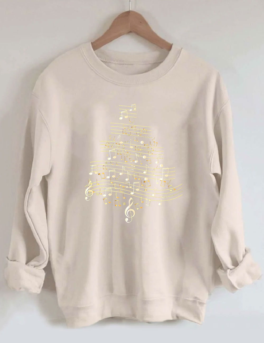 Music  Christmas Tree Sweatshirt