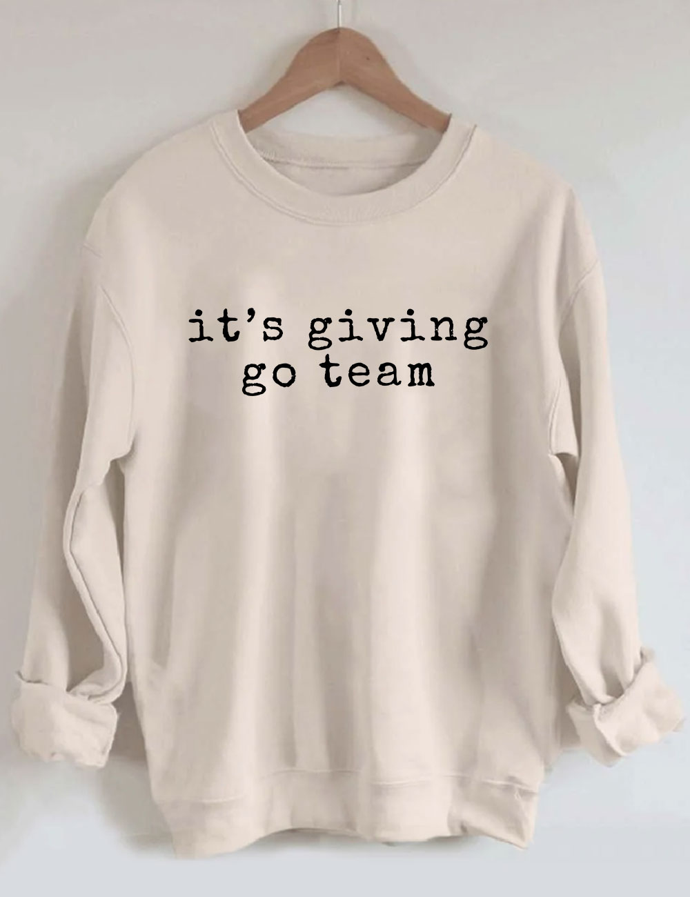 It Giving Go Team Funny Football Sweatshirt