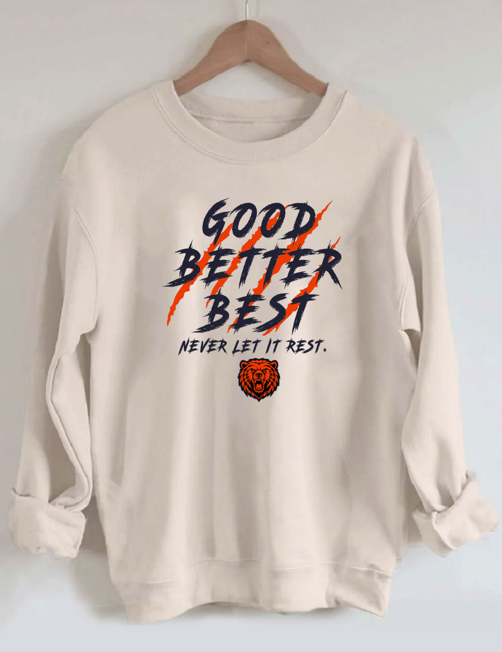 Chicago Football Good Better Best Funny Sweatshirt