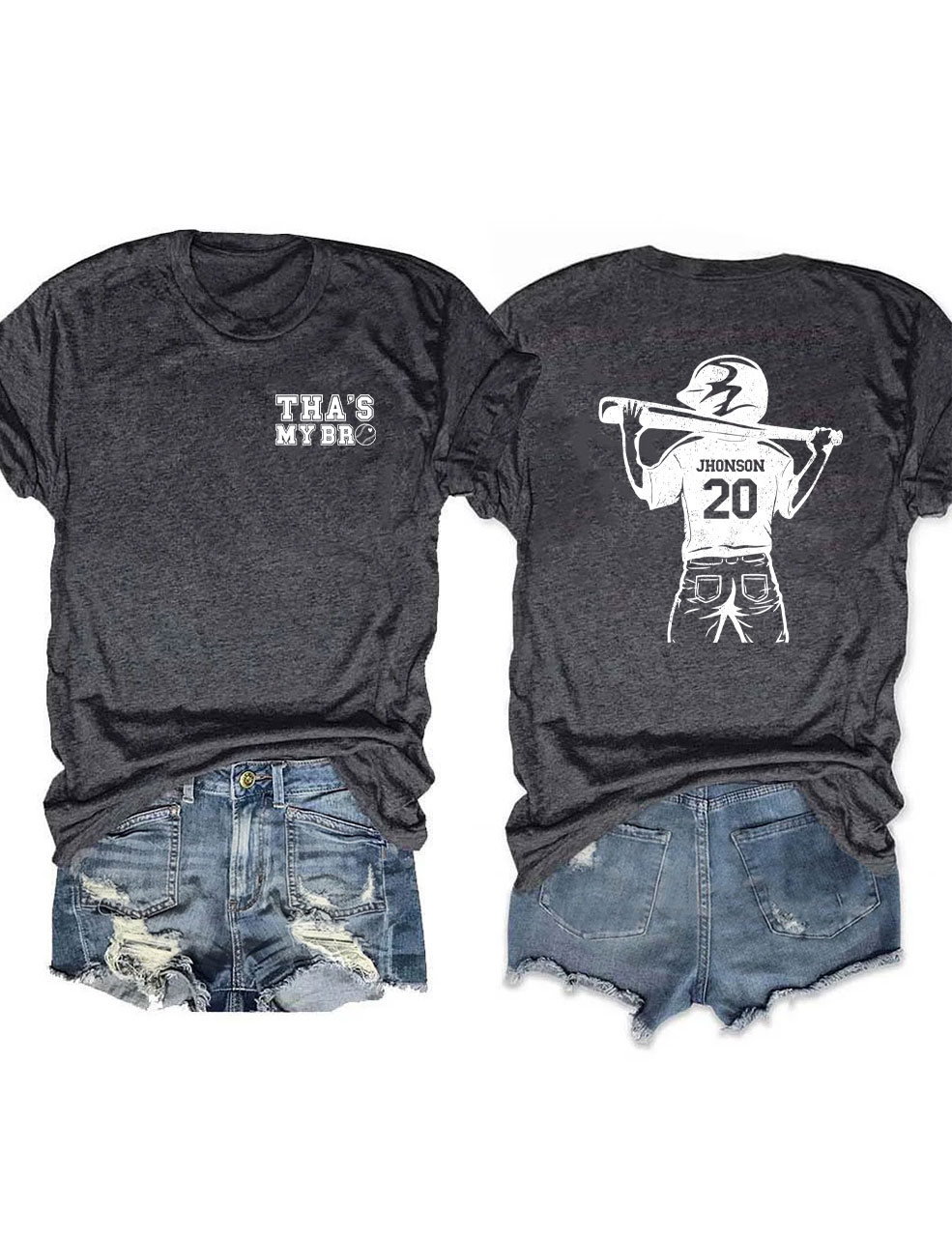 Custom Baseball Brother T-shirt
