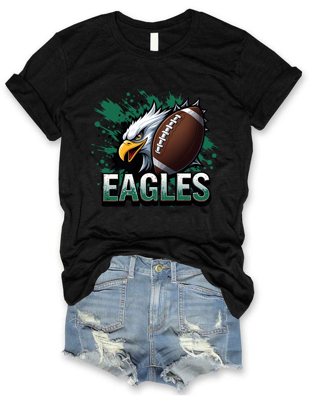 Eagles Game Day Football T-Shirt