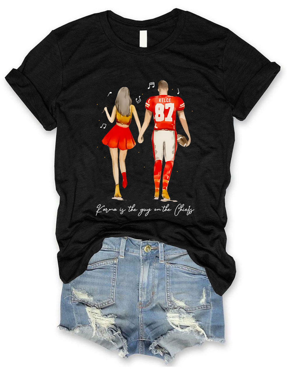 Taylor and Travis Chiefs Football T-Shirt