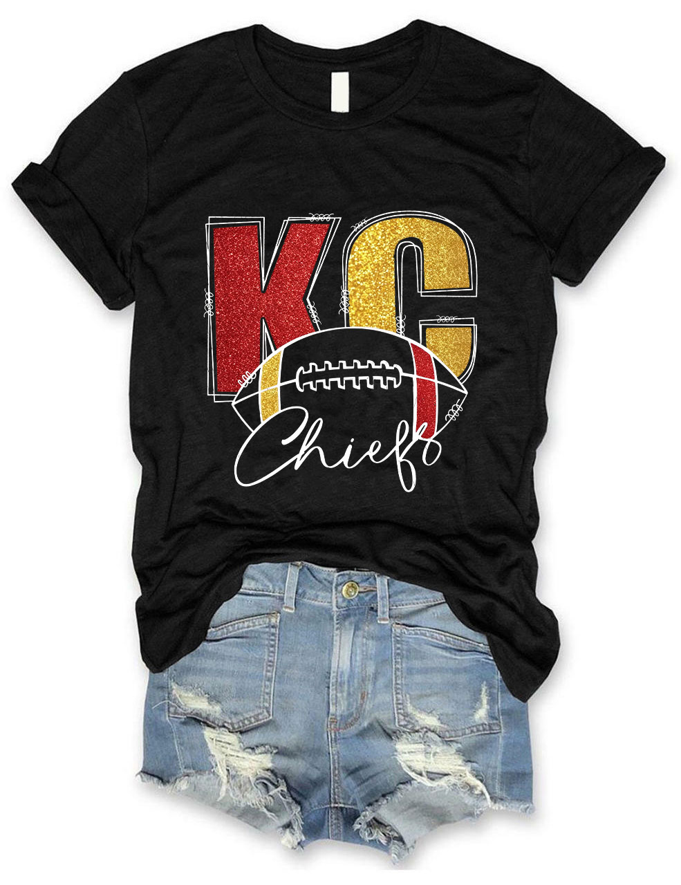KC Chiefs Football T-Shirt