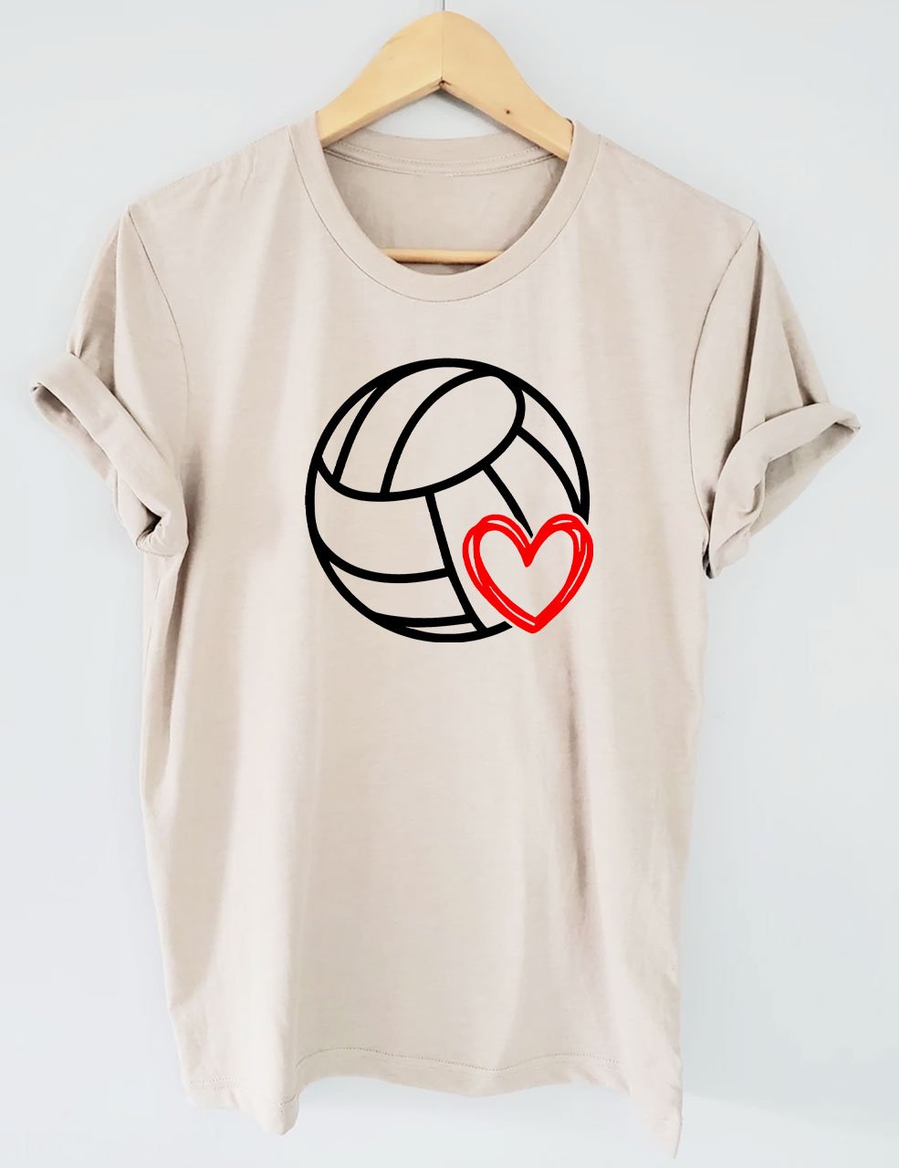 Volleyball Heart T-shirt