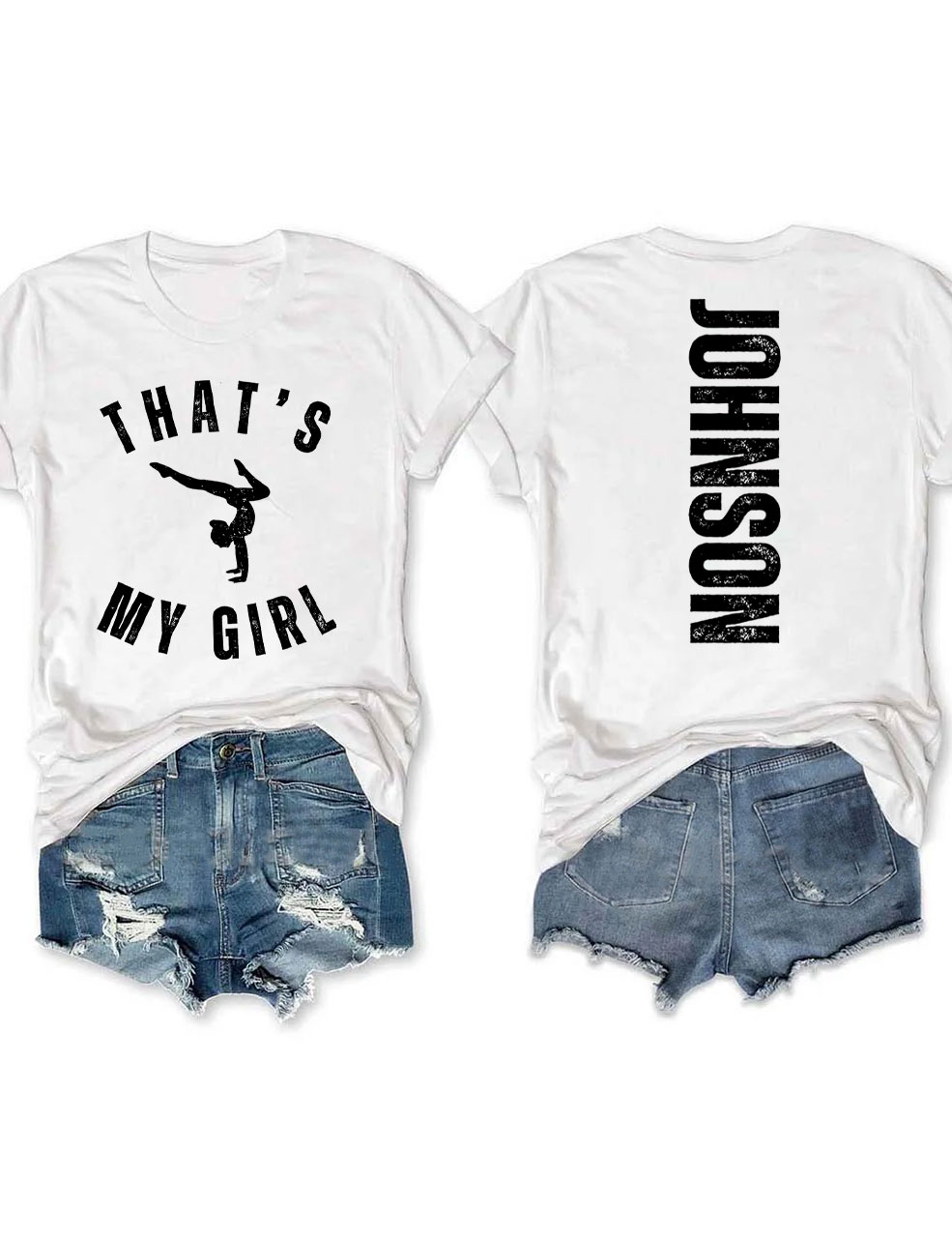 Custom That's My Girl Gymnastics Mom T-shirt