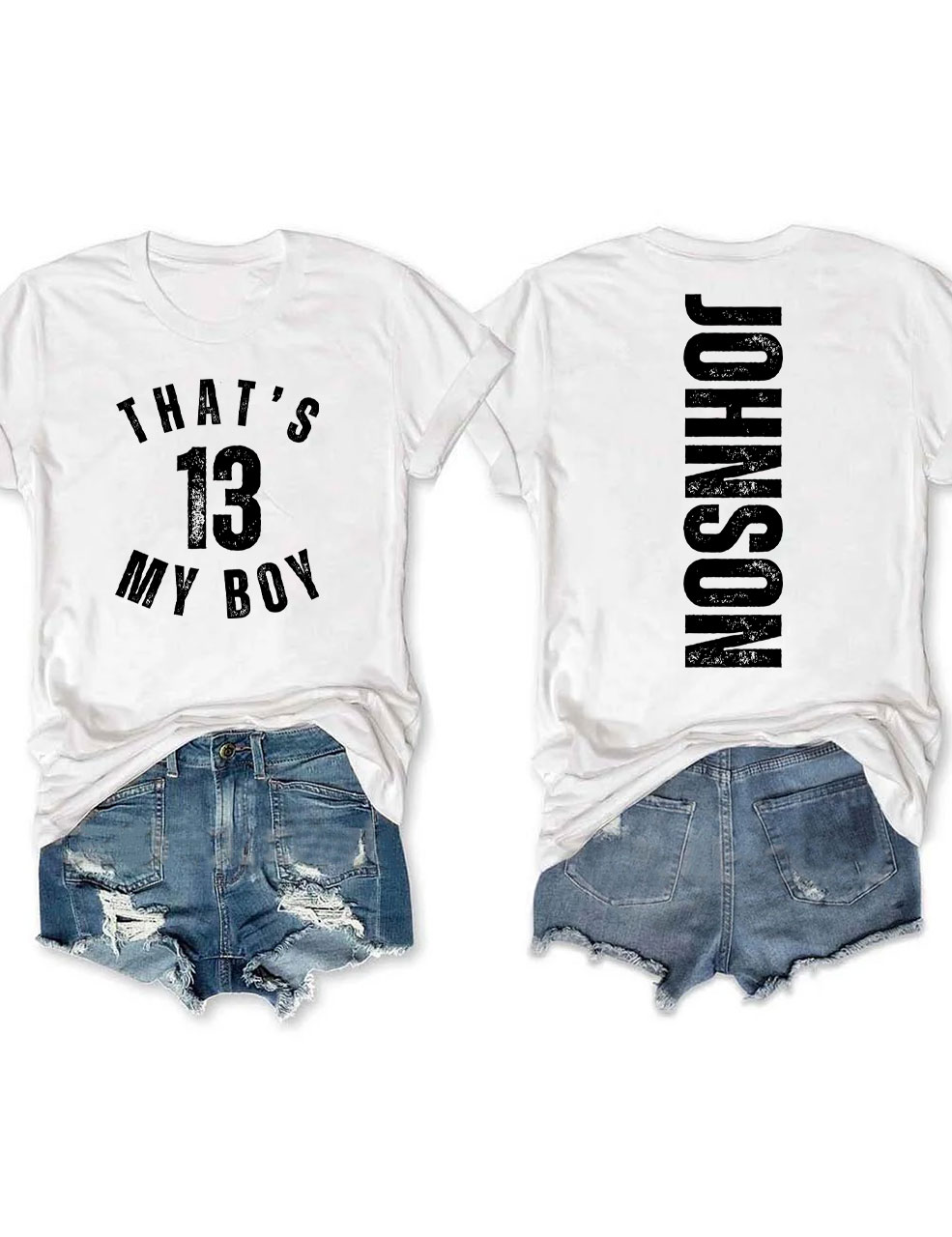 Custom That's My Boy Football Mom T-shirt