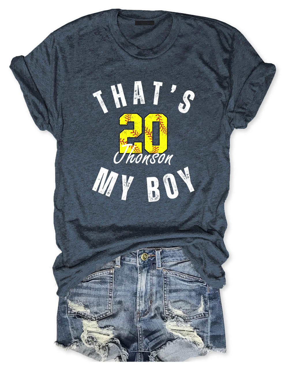 Custom That's My Boy Softball T-Shirt
