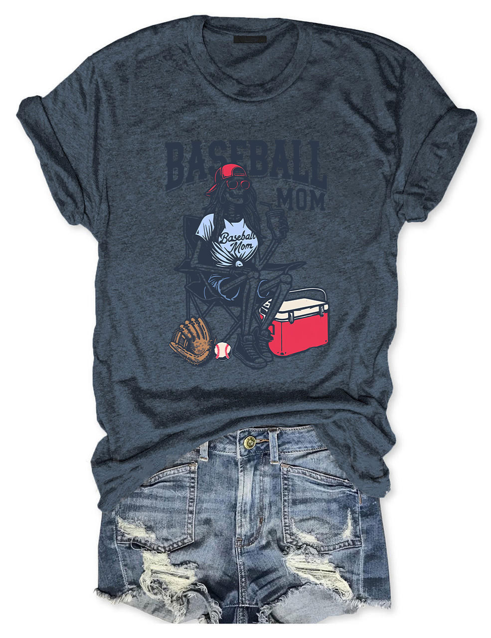 Funny Baseball Mom T-shirt