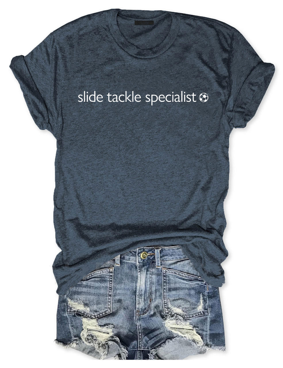 Slide Takle Specialist Funny Soccer T-Shirt