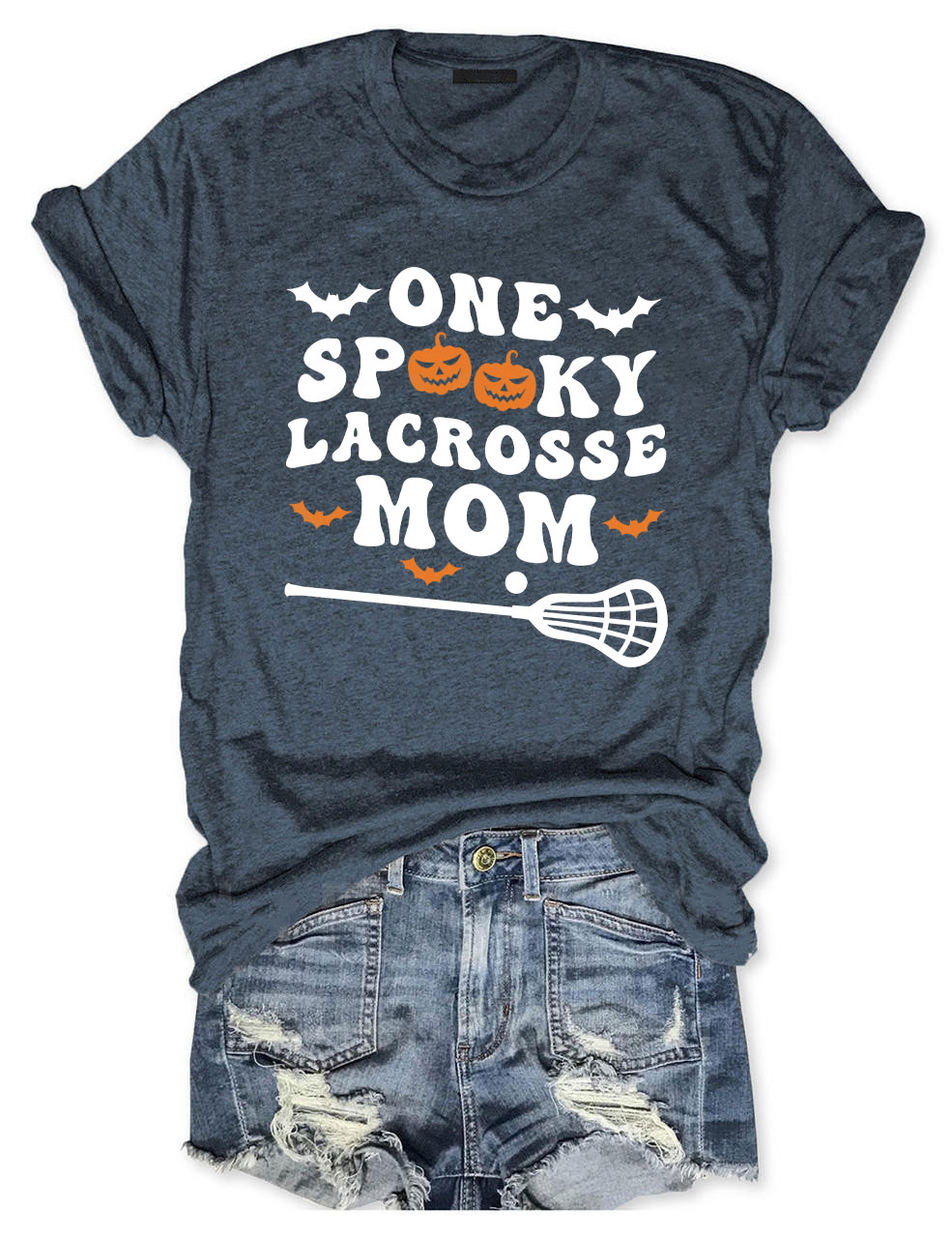 One Spooky Lacrosse Mom Funny T-shirt