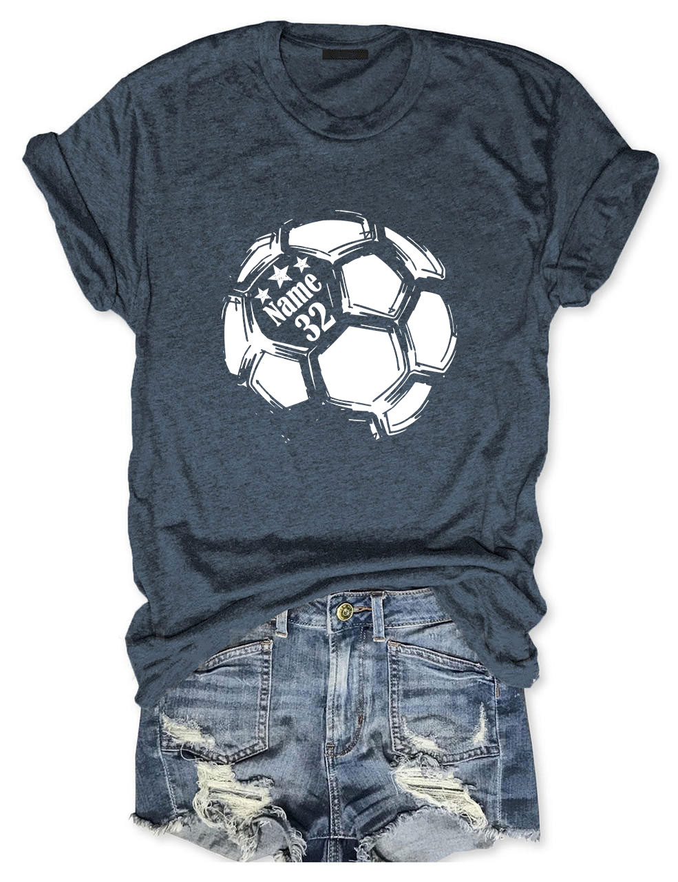 Custom  Soccer Ball Funny T-shirt