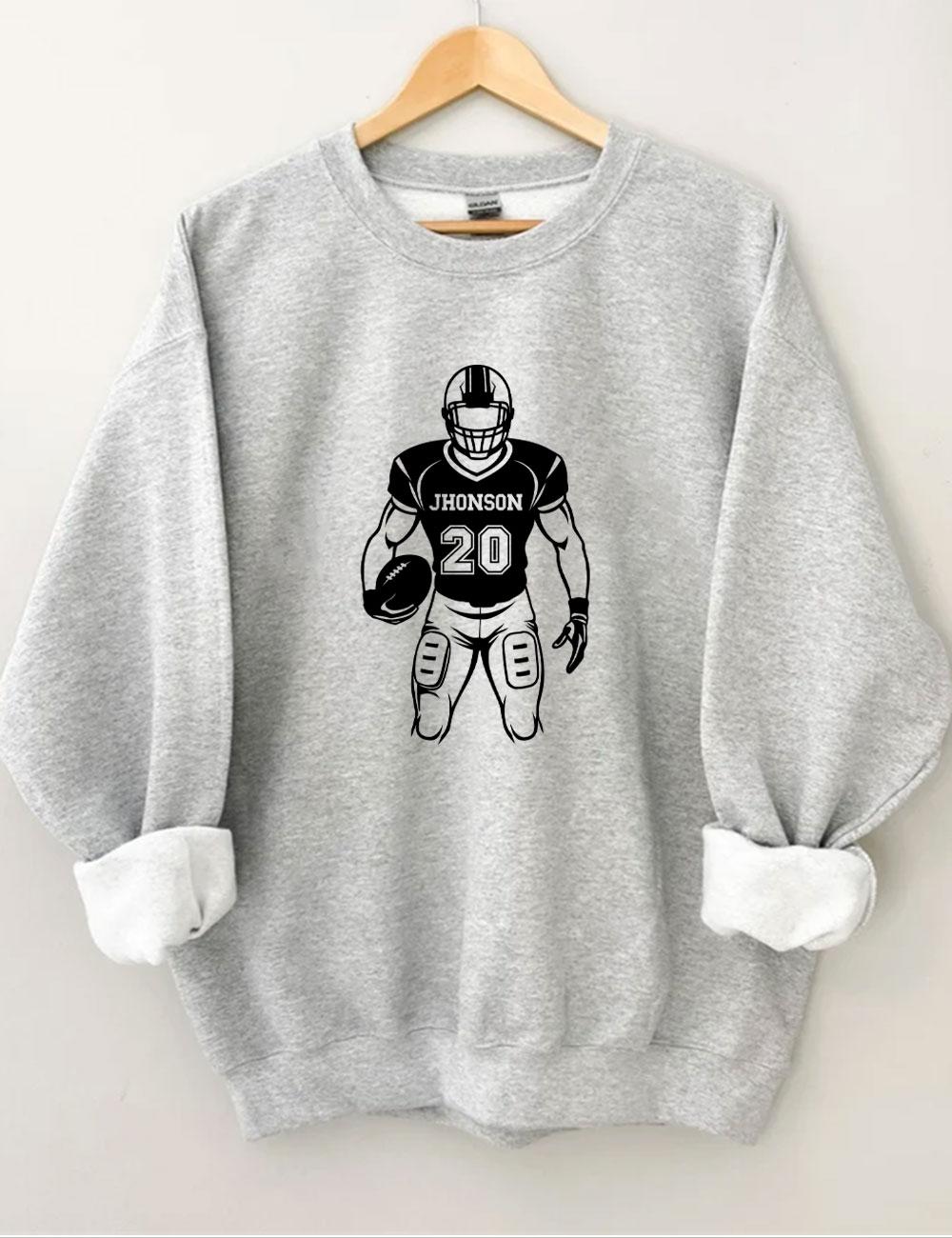 Custom Football Player Sweatshirt