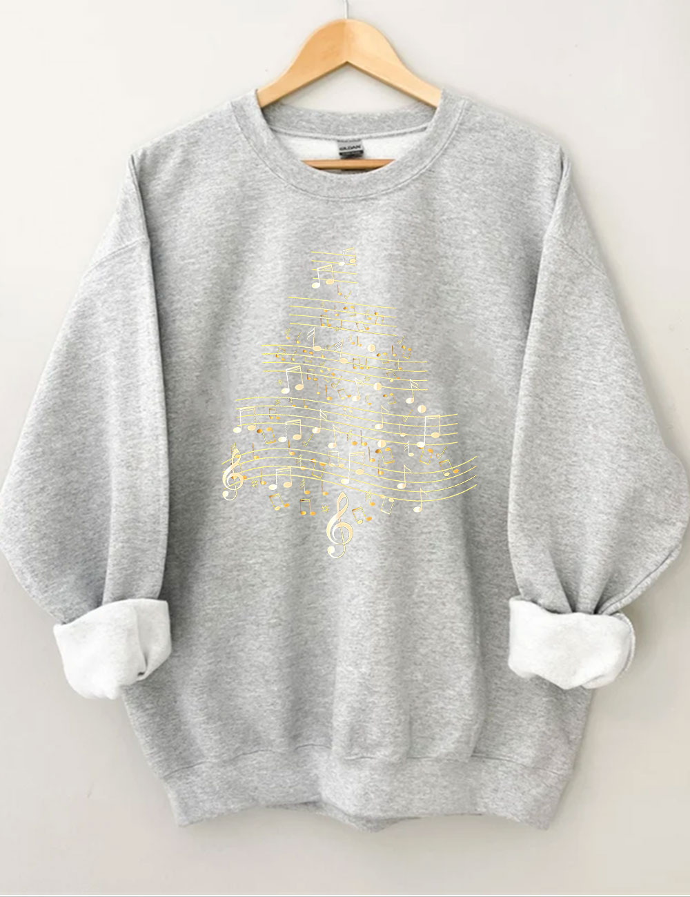 Music  Christmas Tree Sweatshirt