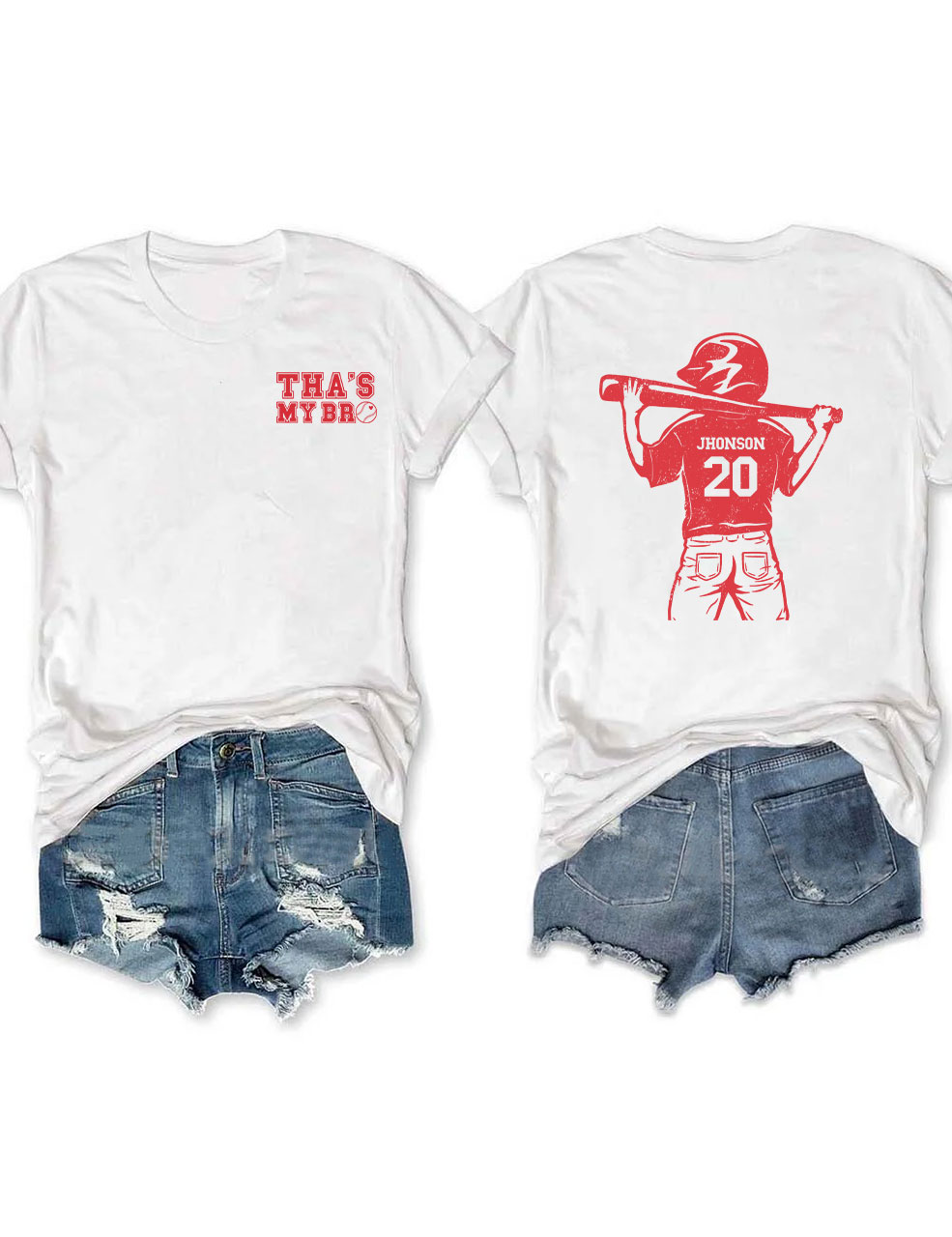 Custom Baseball Brother T-shirt