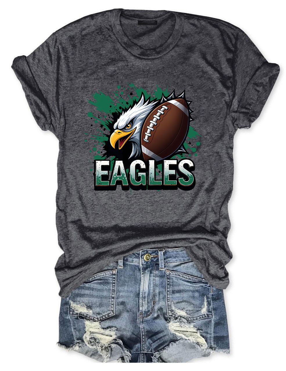 Eagles Game Day Football T-Shirt