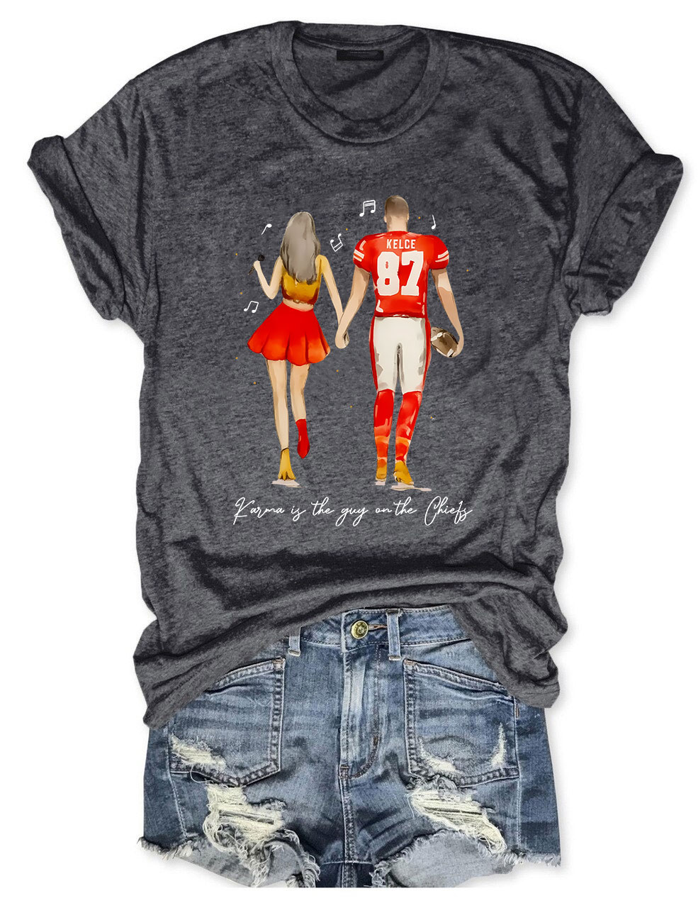 Taylor and Travis Chiefs Football T-Shirt