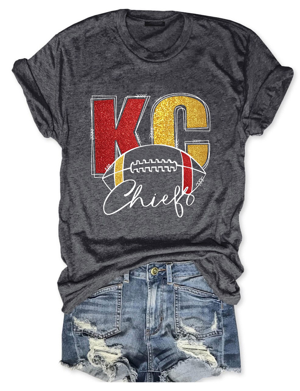 KC Chiefs Football T-Shirt