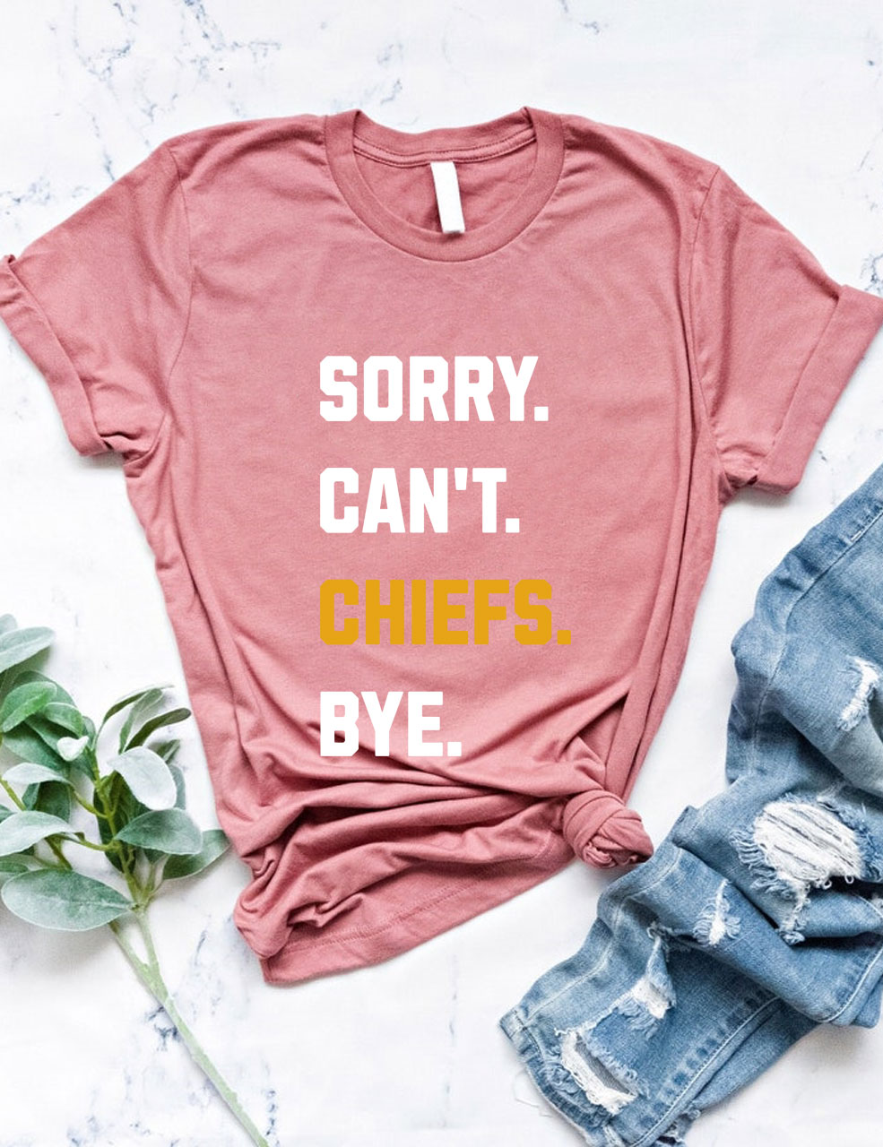 Sorry Can't Chiefs Bye Football T-Shirt