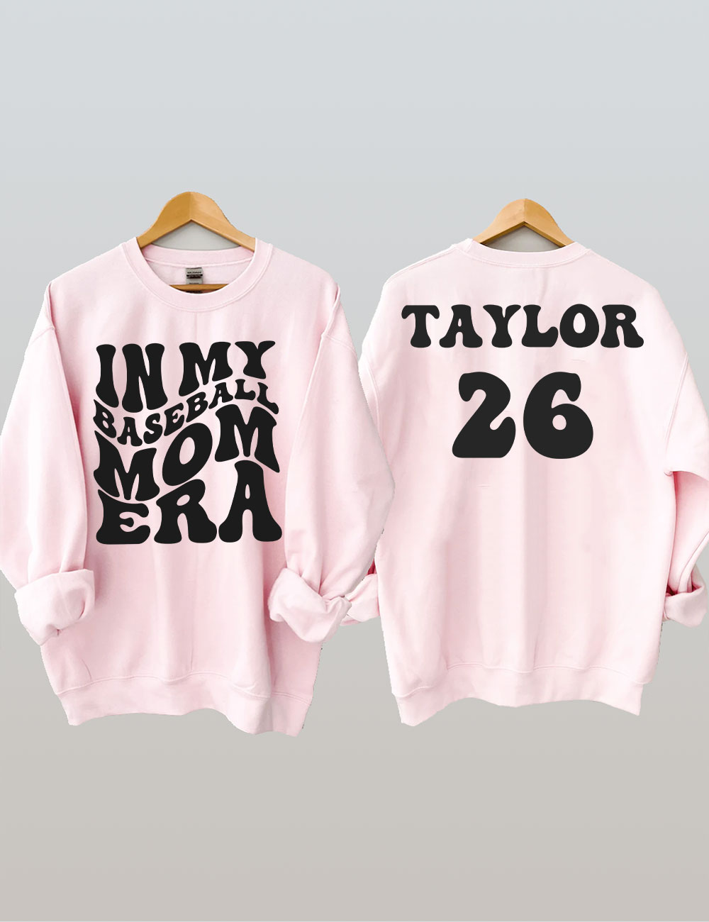 In My Baseball Mom Era  Custom Sweatshirt
