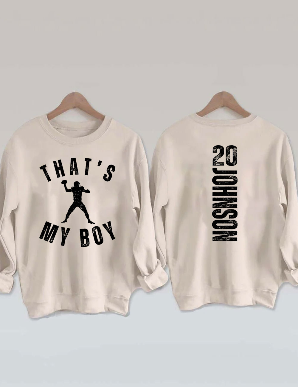 Custom That's My Boy Football Mom Sweatshirt