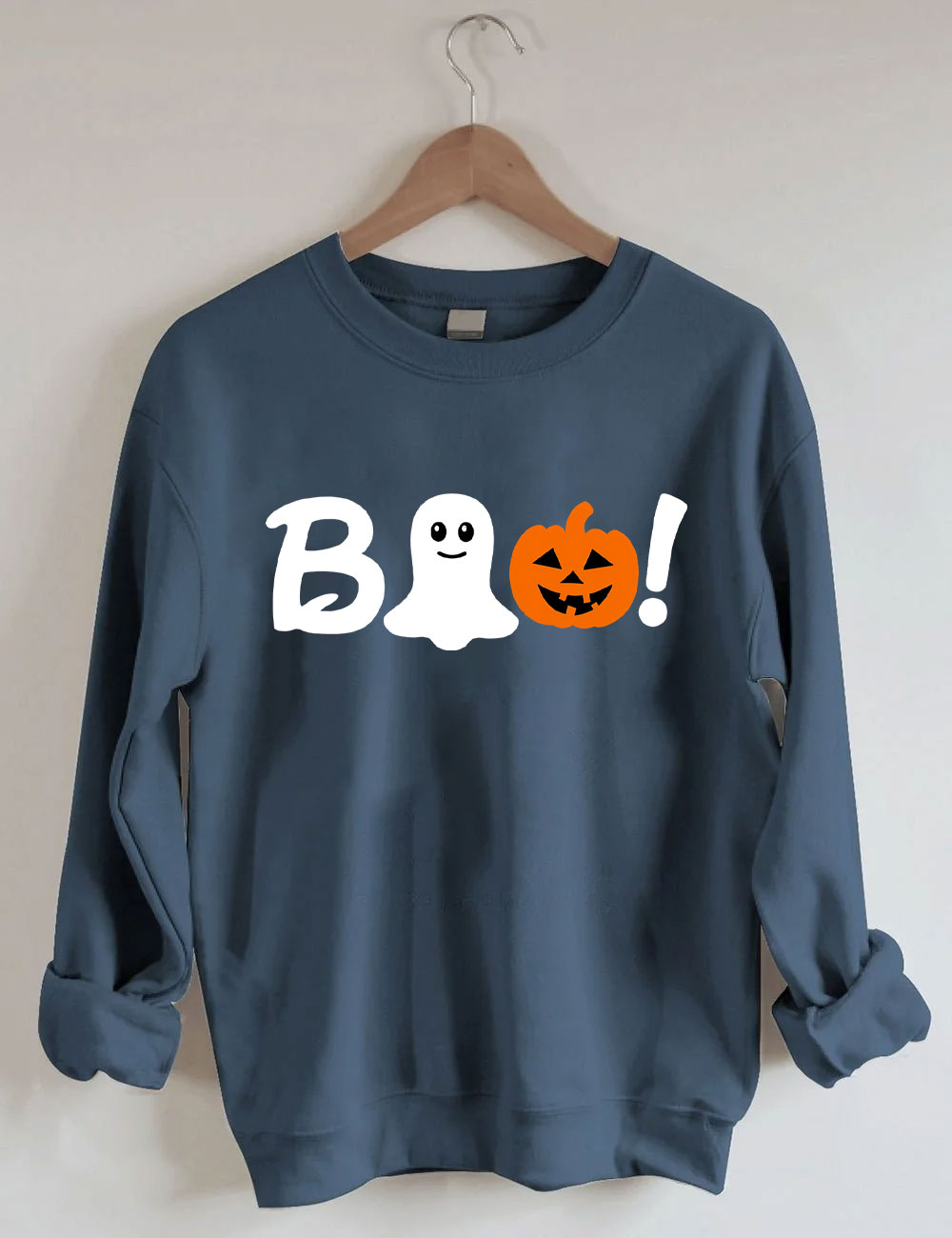 Boo Halloween Ghost Basketball Sweatshirt