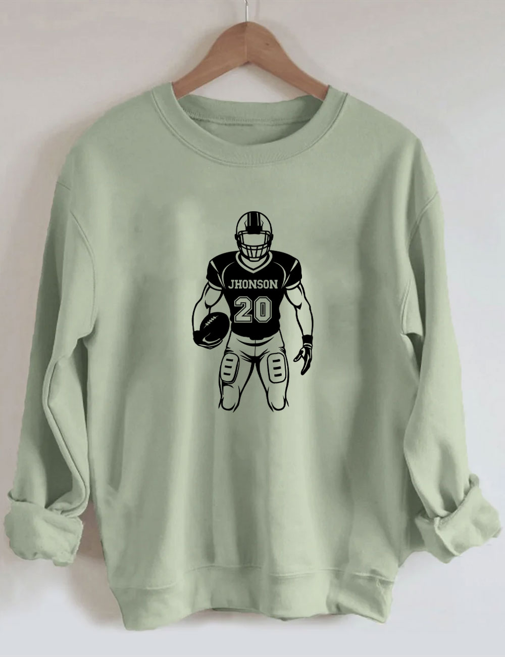 Custom Football Player Sweatshirt