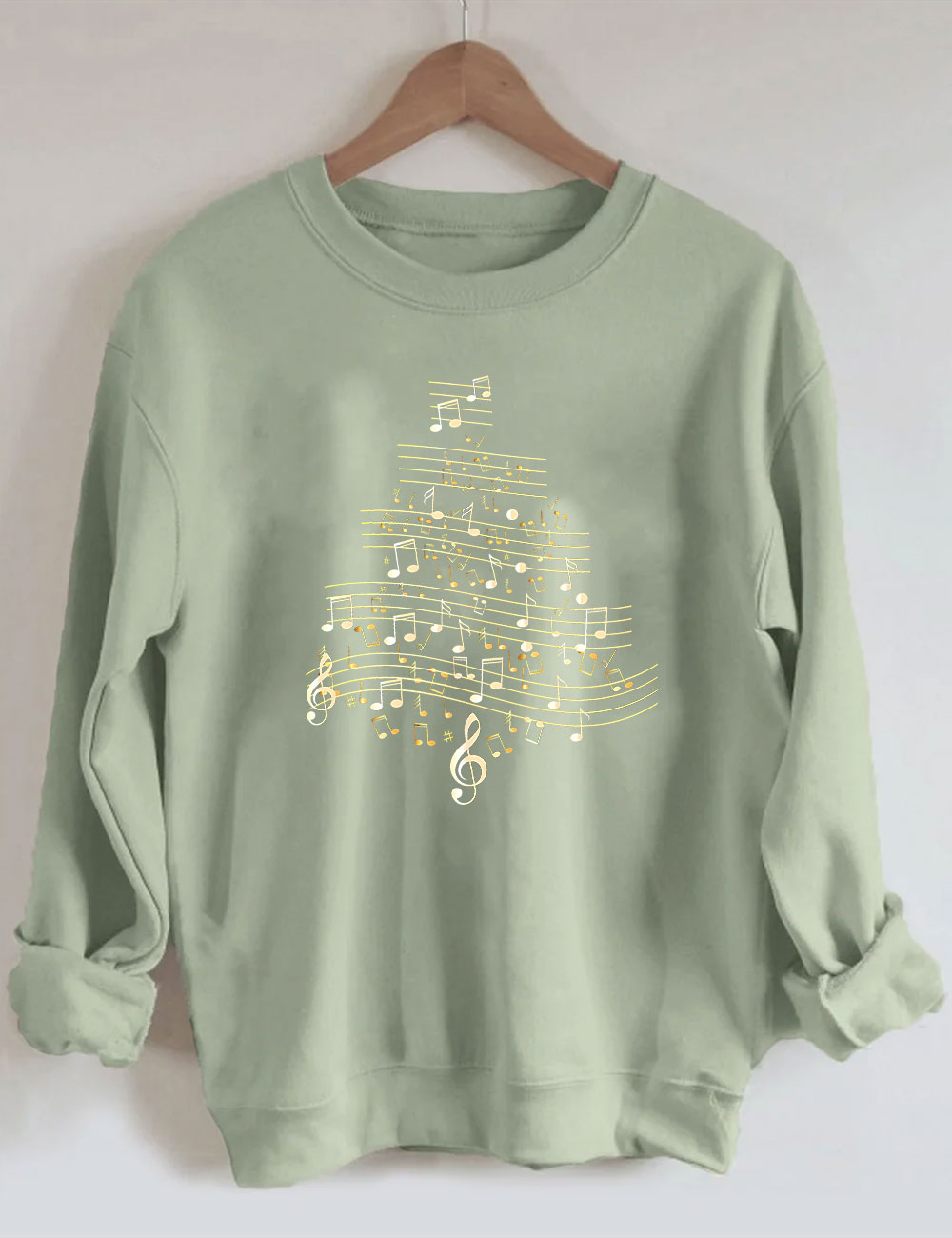 Music  Christmas Tree Sweatshirt