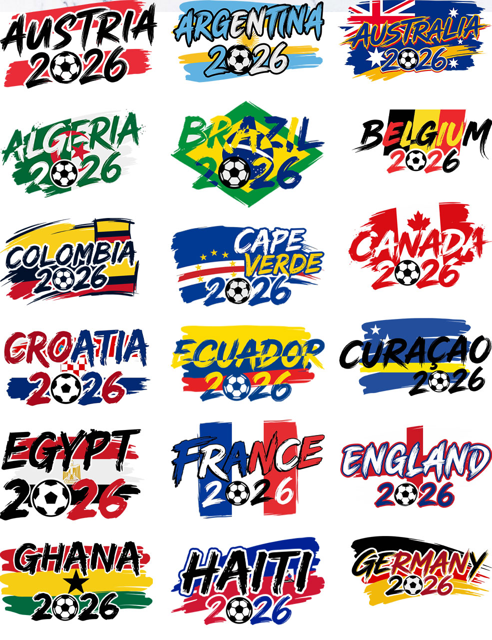 Custom 2026 Retro World Cup T-Shirt