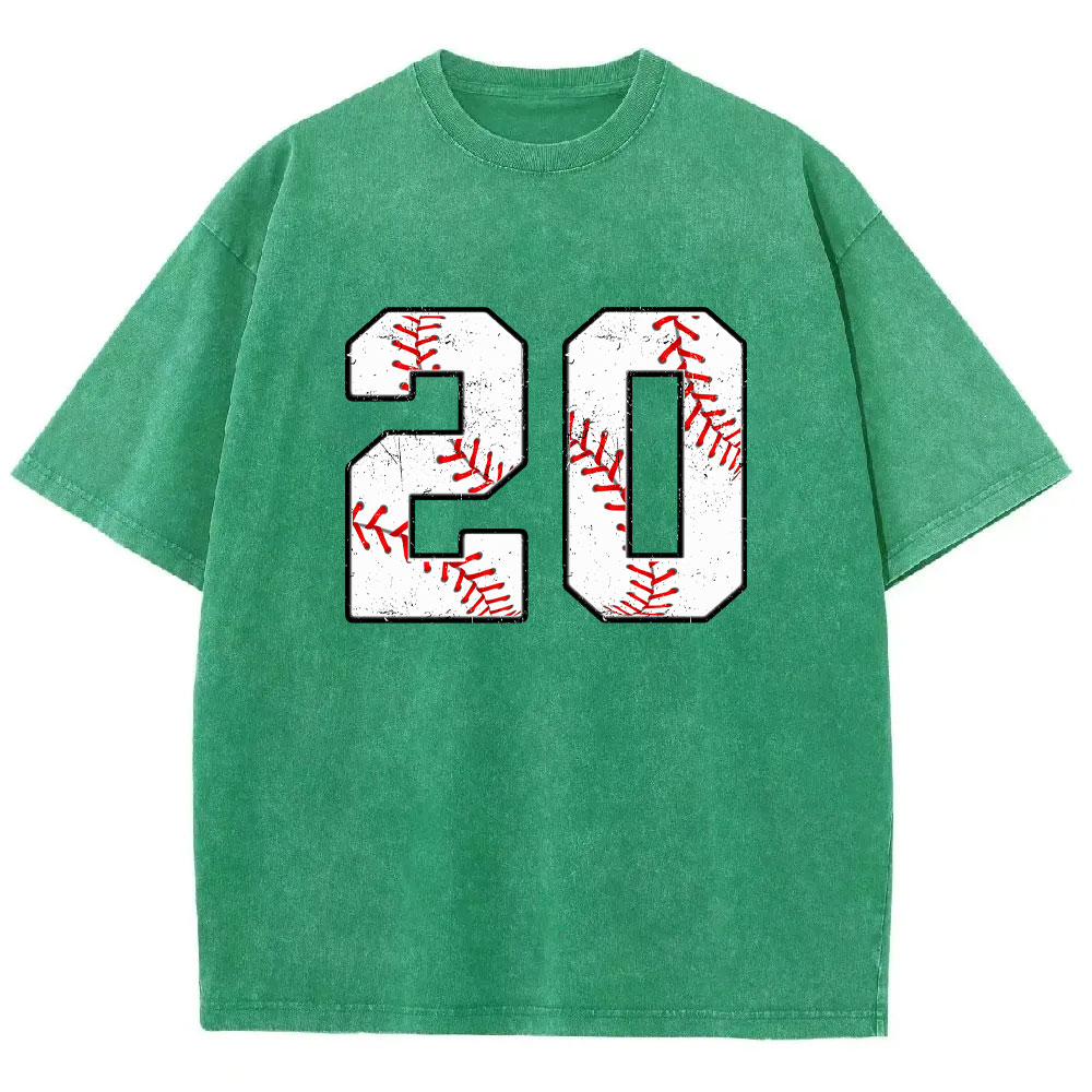 Custom Baseball Washed T-shirt