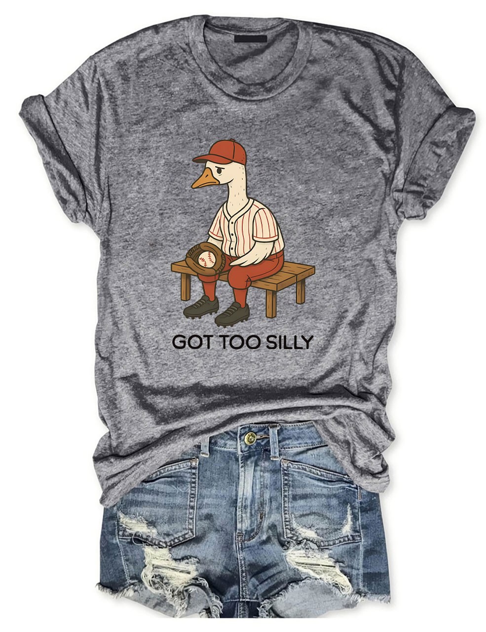 Goose Baseball Game  Funny T-Shirt