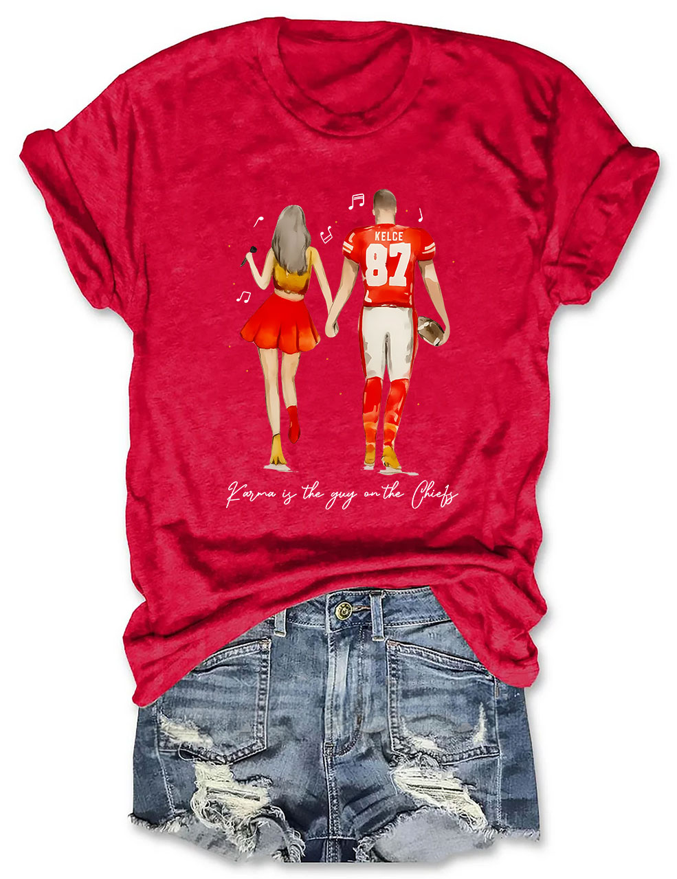 Taylor and Travis Chiefs Football T-Shirt