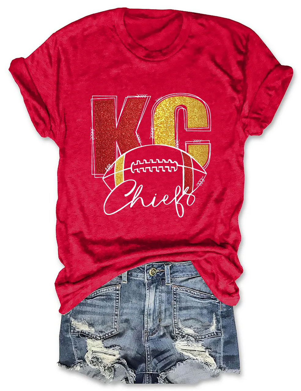 KC Chiefs Football T-Shirt
