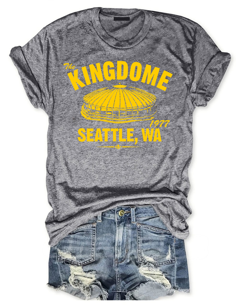 The Kingdome 1977 Baseball T-shirt